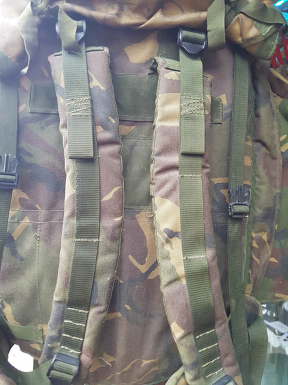 British Army Bergen with side pouches