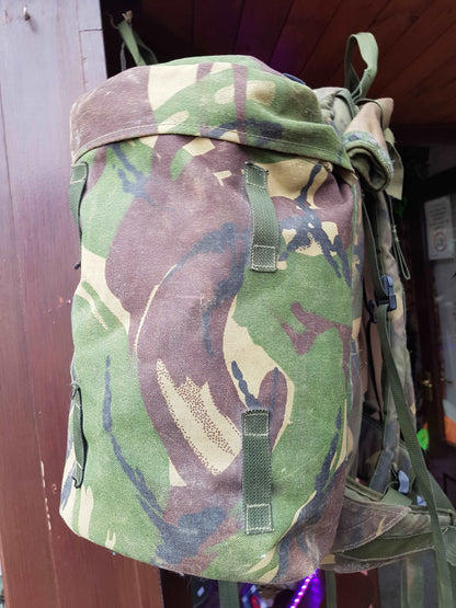 British Army Bergen with side pouches