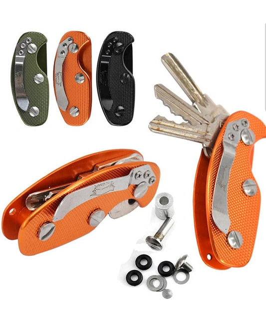3Pcs Car Key Pouch Bag Case Wallet Aluminium Smart Key Holder Housekeeper Pocket Key Organizer Keychain. EDC