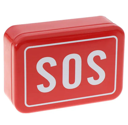 Empty S.O.S tin