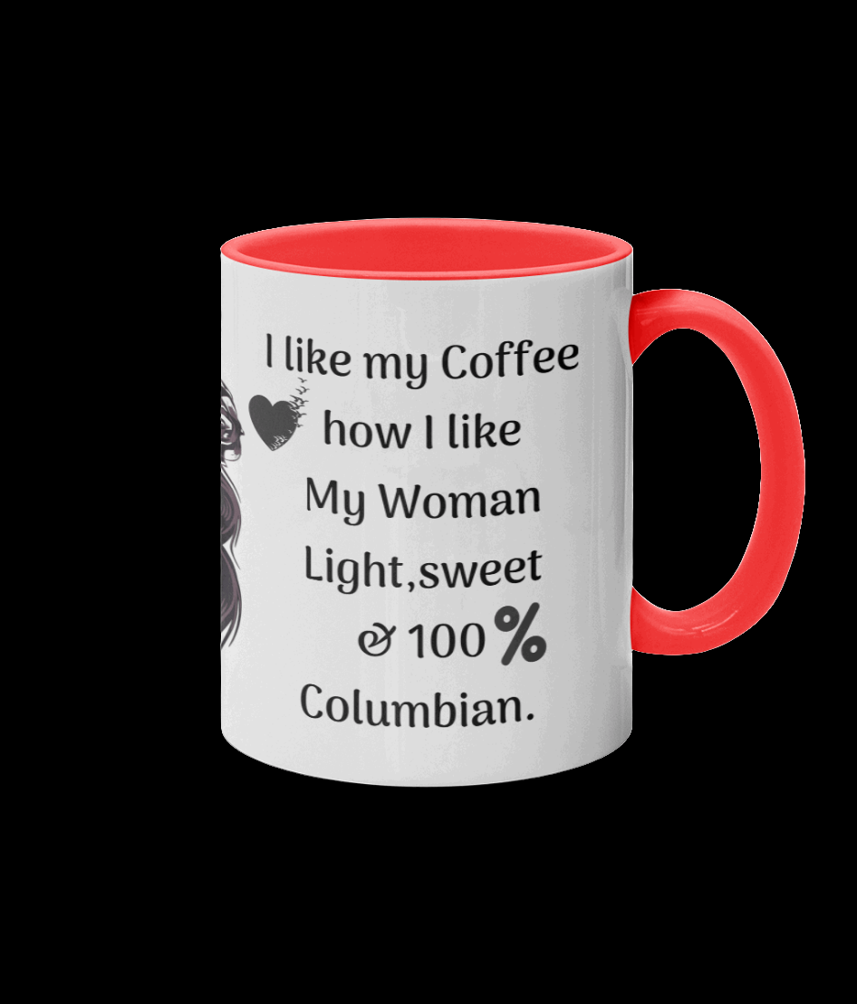 11oz Coloured prep shop 100% Columbian mug.