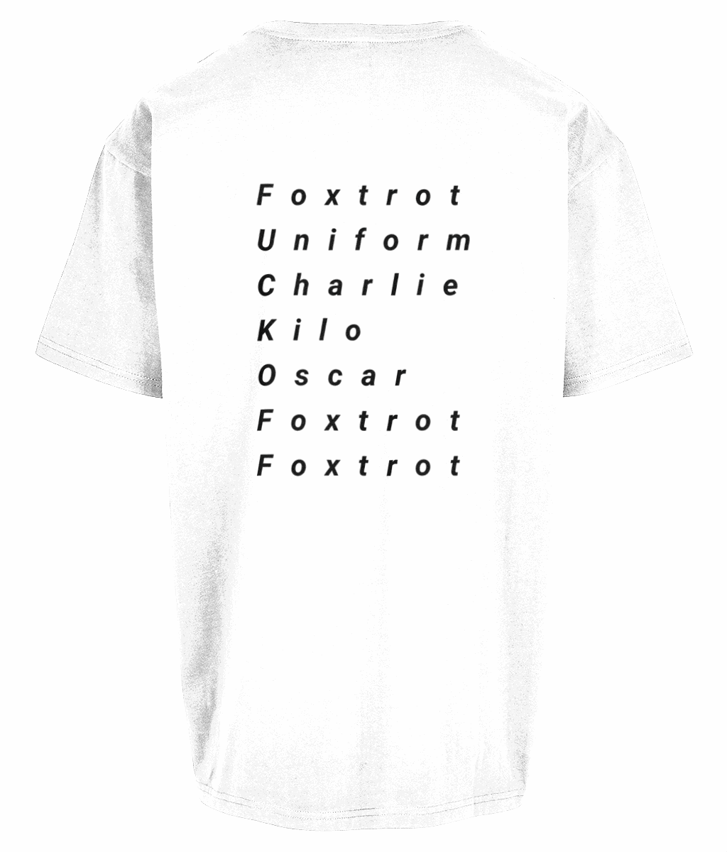 Premium Heavy oversized tee Foxtrot Uniform Charlie Kilo Oscar Foxtrot Foxtrot