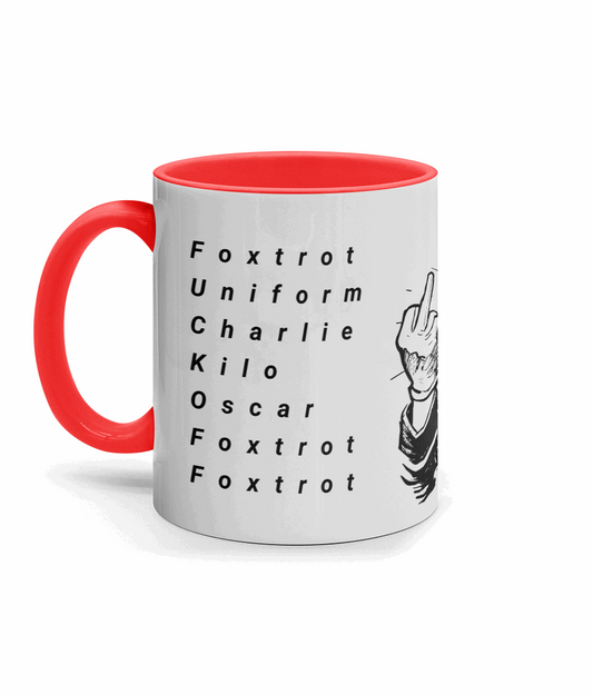 11 oz foxtrot uniform, Charlie kilo Oscar foxtrot mug